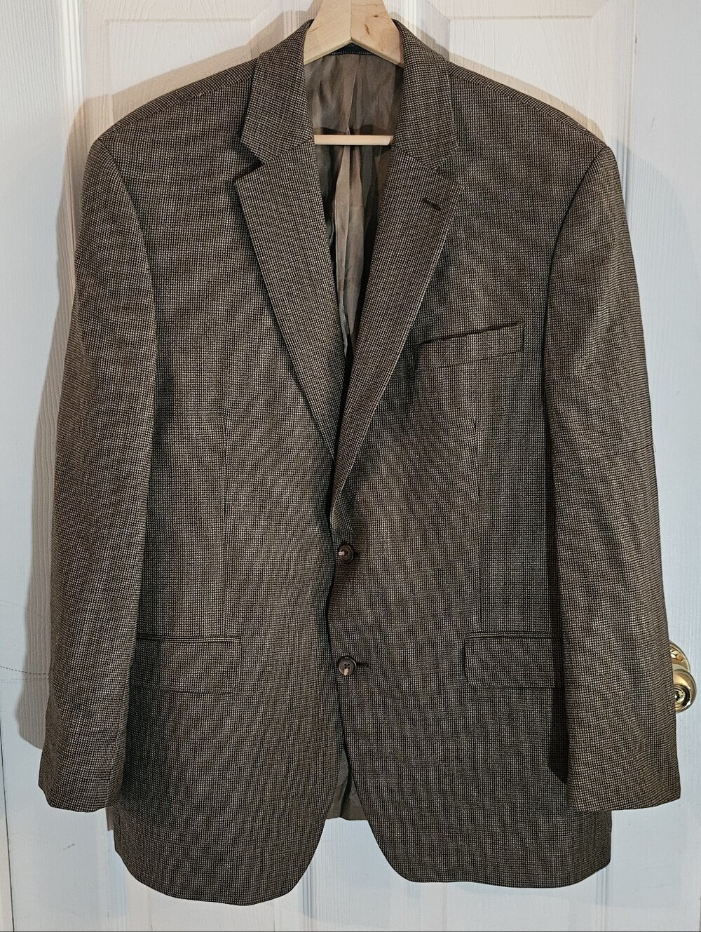 Lauren Ralph Lauren Brown Wool Tweed Men's Blazer Size 43R